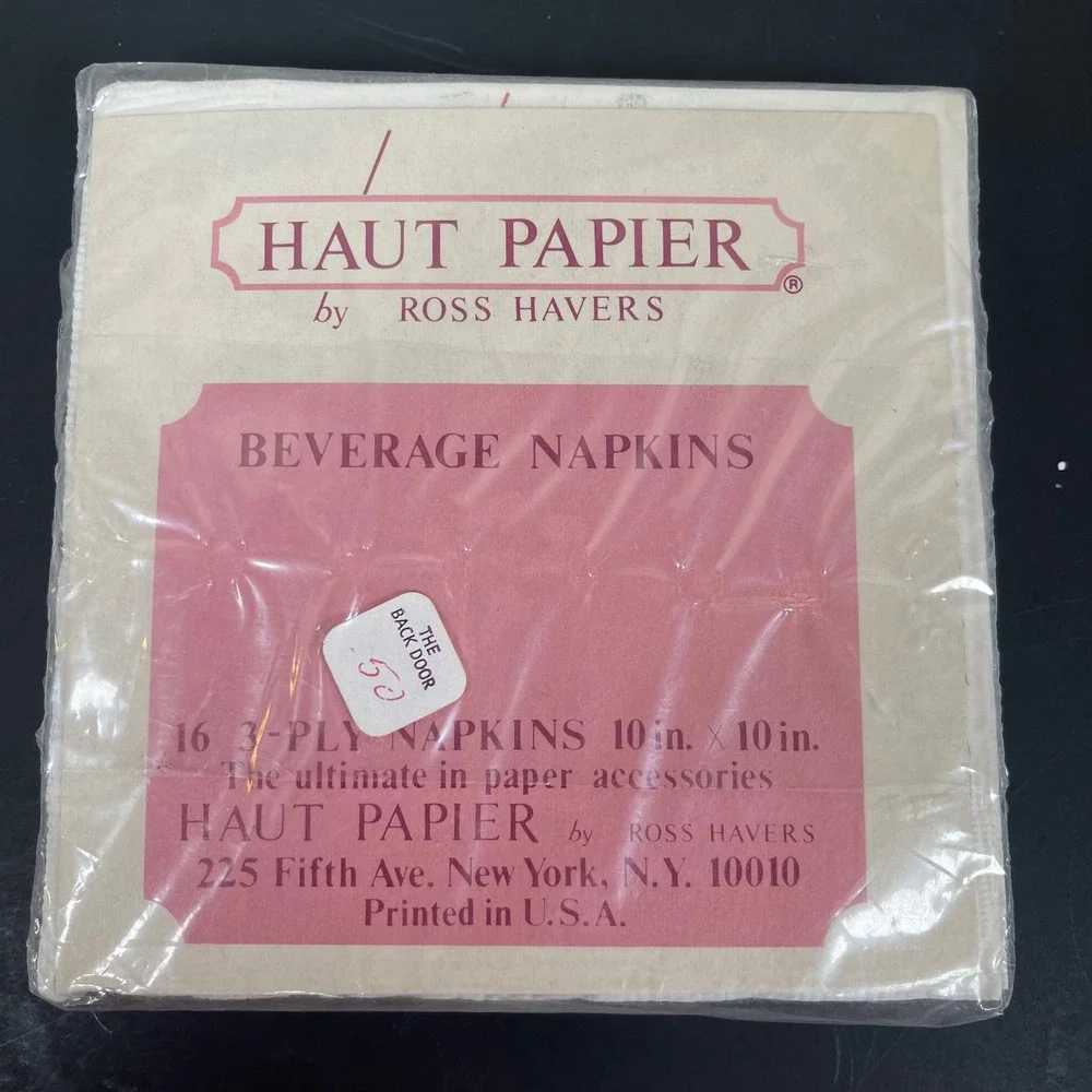 Vintage Haut‎ Papier Watermelon Fruit Beverage Napkins 16 Count Cute Retro